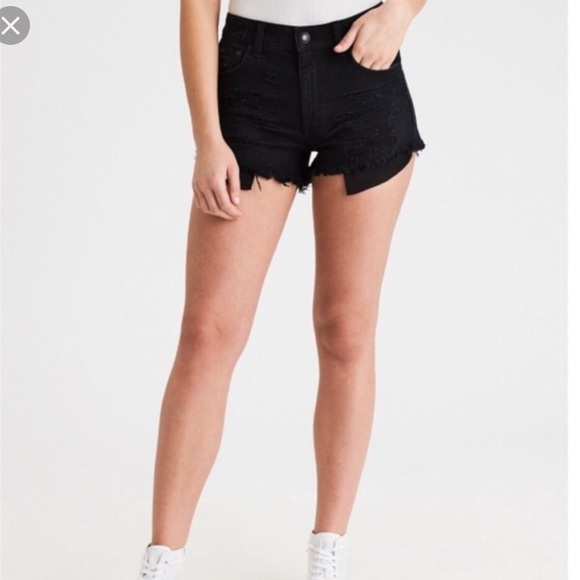 American eagle black high waisted shorts Clearance